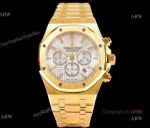 OM Factory Swiss Replica Audemars Piguet Royal Oak Silver And Gold Chronograph Watch